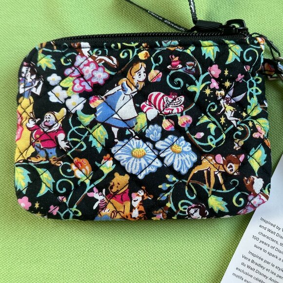 VERA BRADLEY DISNEY CLIP & ZIP MINI POUCH WRISTLET :NWT DISNEY CLASSICS SWIRL - Picture 7 of 12